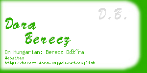 dora berecz business card